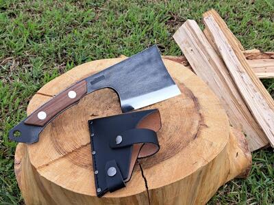 多喜火斧 革ケース付き ビンテージ風