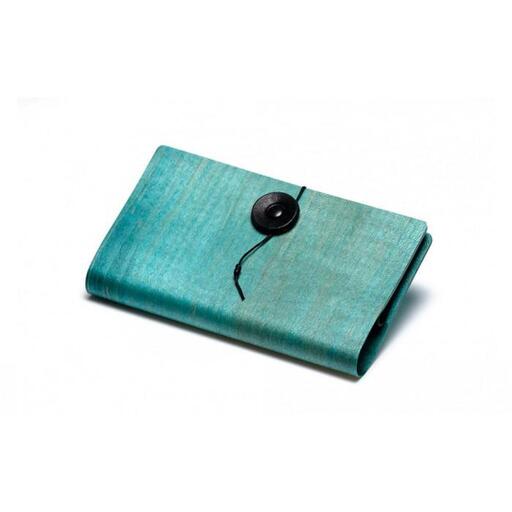 【ギフト用】【百年物語プロジェクト】 名刺入れ　ヨコ型　『ブルー』