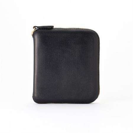 colmの二つ折り財布 ブラック「手に心地よく馴染む、本革を立体成型してつくった独自の二つ折り財布」_装飾品・工芸品 財布 服飾小物 _【1404286】