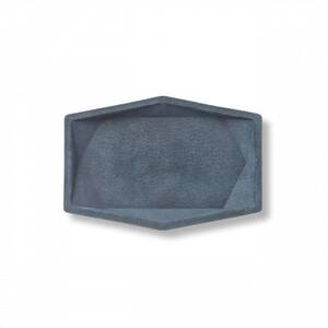 colm多角形レザートレイL ブルーG「立体成型してつくった本革製多角形トレイ」_雑貨   _【1404519】