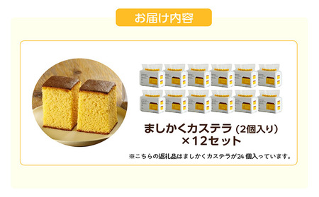 ココテラスのましかくカステラ（2個）12セット 和菓子 カステラ 焼き菓子 ザラメ 子どものおやつ おやつ 卵 ティータイム 小分け 個包装 ギフト プチギフト プレゼント 贈り物 グルメ 手土産 こだわりスイーツ デザート お取り寄せ 愛知県 常滑市