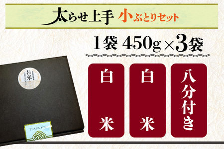 小ぶとりセット【太らせ上手(白米×2袋+八分付き)】