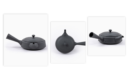 常滑焼急須 TAKASUKE (kuro-3 横手左利き用) 常滑焼 急須 シンプルデザイン おしゃれ 焼き物 特産品 贈り物 プレゼント 高資陶苑 TOKONAME 茶器 和食器 陶器 陶磁器 ティーポット キッチン用品 キッチン雑貨 日本製 食器 紅茶 日本茶 ハーブティー 黒 ブラック 愛知県 常滑市