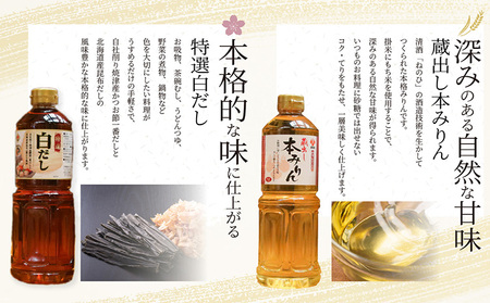 【お歳暮 内熨斗対応可能】盛田　調味料セット たまりしょうゆ 本格みりん 味醂 つゆ うすくち醤油 醸造 出汁 旨味 醤油 しょう油 贈答用 ギフト しょうゆ めんつゆ こだわり 万能調味料 和食 和風料理 調理 煮物 鍋物 愛知県 常滑市