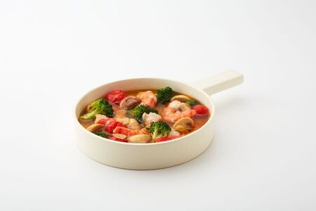 常滑焼 TOKONAME あつあつパン（WHITE）キャセロール 鍋 フライパン 蓋つき レシピつき 白 ホワイト 調理器具 調理 料理 陶器 直火対応 TOKONAMESTORE 山源陶苑 愛知県 常滑市