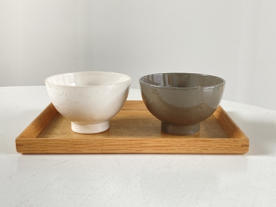 常滑焼 飯碗（GlossWhite） お茶碗 茶碗 白色 ホワイト かわいい 可愛い オシャレ シンプル 陶器 食器 伝統工芸品 手作り 常滑焼 TOKONAMESTORE 山源陶苑 愛知県 常滑市