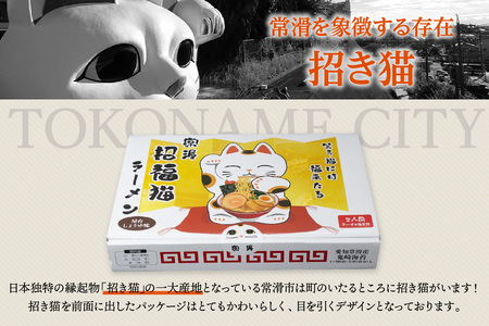 常滑招福猫ラーメン【2食入×2箱】