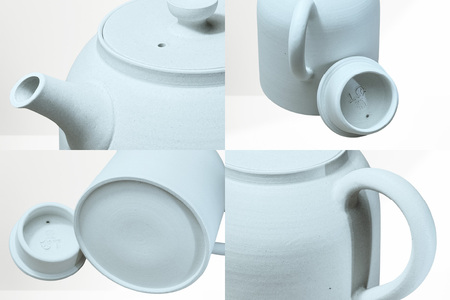 chanomaⅡ 白泥急須　6-404｜陶器 やきもの 焼き物 手作り 職人 伝統工芸品 急須 常滑焼 愛知県 常滑市