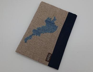 【びわ湖こぎん】麻ブックカバー（文庫判）