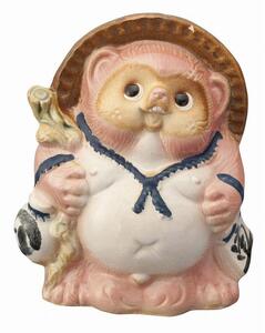 Re.Tanuki～POPなカラーの信楽たぬき～（15cm）【ピンク】