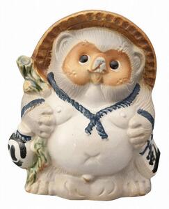 Re.Tanuki～POPなカラーの信楽たぬき～（12cm）【グレー】