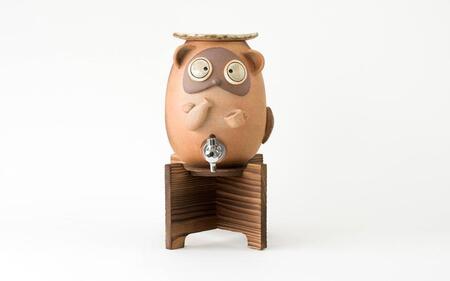 【信楽焼・明山】 焼酎サーバー ほろ酔いたぬき 2.2L s10-4