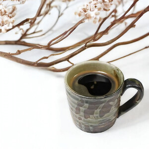 信楽焼 陶器製 古信楽 切立マグカップ