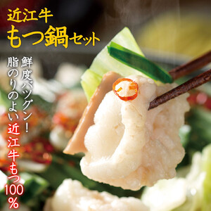 近江牛もつ鍋セット（近江牛もつ500g＋もつ鍋スープ）