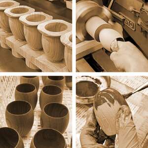 手作り 漆器 凛 欅 S サイズ 天然木 × 本漆 金属 木製 グラス ぐい呑み おしゃれ 酒器 ギフト プレゼント 伝統工芸