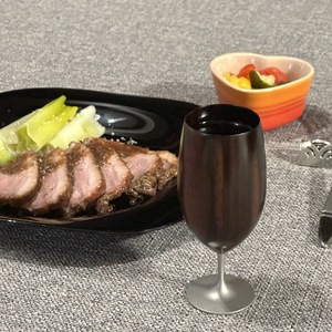 手作り 漆器 凛 黒壇 M サイズ 天然木 × 本漆 金属 木製 グラス ぐい呑み おしゃれ 酒器 ギフト プレゼント 伝統工芸