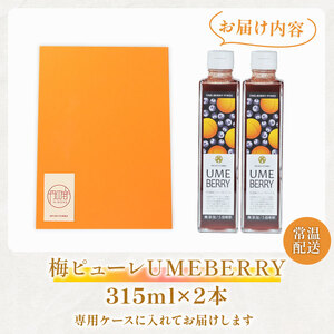 【梅ベリーピューレ】UMEBERRY 2本セット 梅 ジャム 