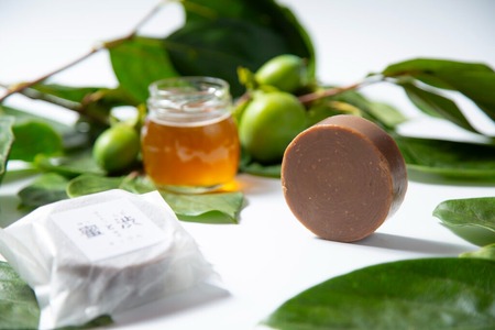 石鹸 3個 セット 保存料 香料 不使用 ( 柿渋石鹸 はちみつ石鹸 石鹸セット せっけん ソープ コールドプロセス製法 自然 洗顔 手洗い 美容 キッチン 日用品 国産 詰め合わせ ギフト 贈答 京都 南山城村 密と渋 2万円 20000円 )