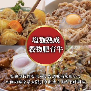 【牛肉切り落とし3kg】 【2025年5月以降順次発送】 塩麹熟成牛肉切り落とし(訳あり牛肉切り落とし 牛肉切り落とし小分け 14000円牛肉切り落とし 牛肉切り落とし)