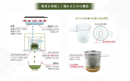 【急須で淹れたようなお茶の味わい】oceanrich Tea dripper 煎茶モデル(家電製品 急須家電 家電人気 キッチン家電 家電ドリッパー 家電10000円)