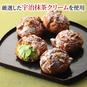 宇治抹茶 わらびロール＆シュークリーム セット 抹茶 スイーツ 京都 洋菓子