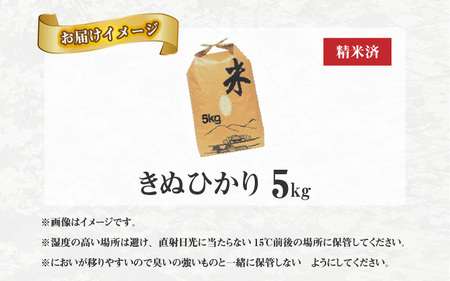 兵庫県佐用町で育てたきぬひかり 5kg 【 兵庫県産 きぬひかり 減農薬米 精米 お米 特Aランク 】