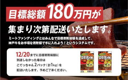 集まれ！五宝美ミートファンディング！100kgの神戸牛を先着順で山分け！ブリスケ500g 