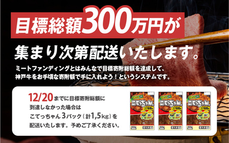 集まれ！五宝美ミートファンディング！100kgの神戸牛を先着順で山分け！肩ロース500g