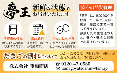 【定期便】 6か月定期便 夢王おすそ分けセット 10個入×3パック(30個入り) / ゆめおう 卵 たまご 濃厚 ブランド 高級 プレミアム 兵庫県産 国産 新鮮 赤玉 黄身が濃い卵 紅色の黄身 甘み コク上質 安全 直送 鶏卵 朝採れ卵 お取り寄せ