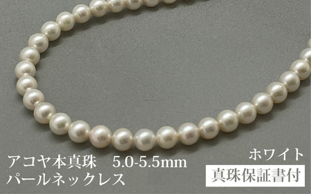 アコヤ真珠ネックレス5-5.5mm ホワイト ラウンド | 兵庫県（県庁
