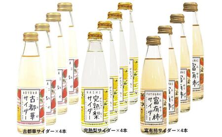 奈良県のフルーツサイダー１２本セット