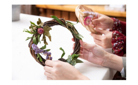 オリジナルリース作り体験