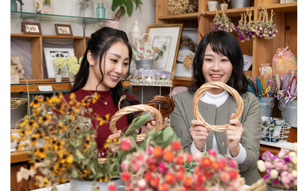 オリジナルリース作り体験