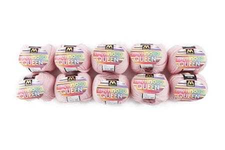 マンセルメリノクイーン（中細） 1002番色（ピンク） 10玉セット ／ メリノウール 毛糸 手芸 編み物 手編み 手作り ハンドメイド 羊毛 カシミヤタッチ シルキー 肌触り 高品質 ホビー ユザワヤ 送料無料 愛知県 No.062