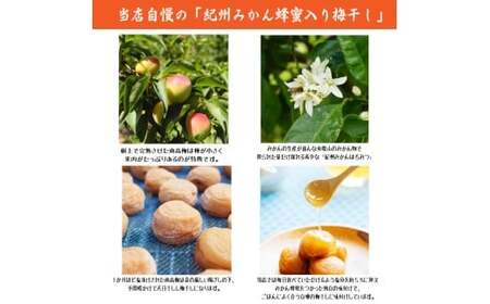 M024 粒よりおいしい梅干12粒〔紀州みかん蜂蜜入り梅干〕