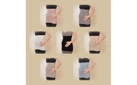 M201　シルク腹巻きブラックブラック