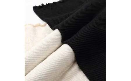 M207　シルク腹巻きブラックキナリ