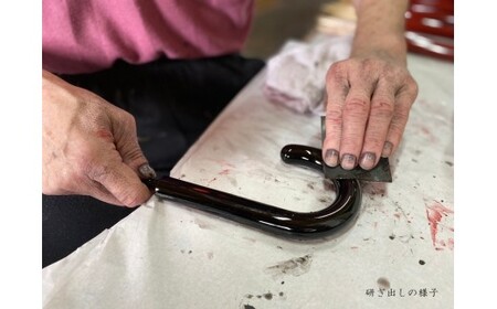 M350　紀州漆器夫婦傘『根来曙ペア』１６本骨傘　カバー付　ギフト箱入