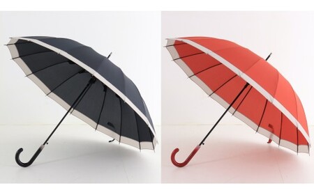 M351　紀州漆器夫婦傘『グラデペア』１６本骨傘　カバー付　ギフト箱入