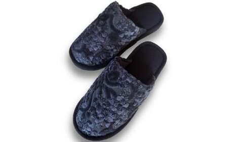 M420　うだつ型スリッパ　ネイビー２足セット