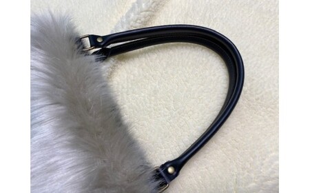 M435 エコファーバイカラーバッグ