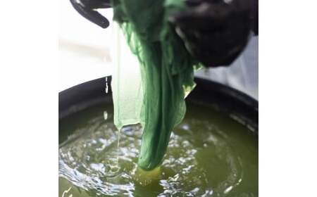 M472　藍染スカーフ　絹・ジョーゼット