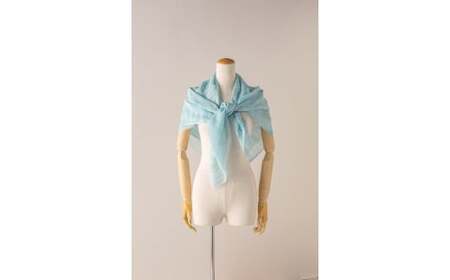 M474 藍染スカーフ 絹・ジョーゼットむらくも