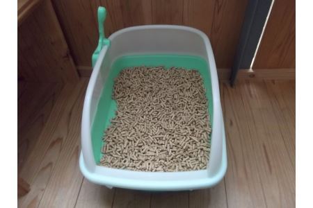 K406　森のねこトイレ　くずれるタイプ　５Ｌ×１２袋　猫砂