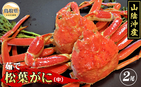 C24-047 茹で　松葉かに（足欠け）中サイズ　2尾入【期間･数量限定】