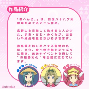 ポスター アニメ 限定デザイン 「おへんろ。」 阿波おどり ポスター マチ★アソビ ufotable　