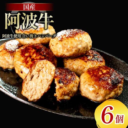 阿波牛 入り ハンバーグ 6個