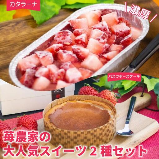 いちご カタラーナ バスクチーズケーキ セット