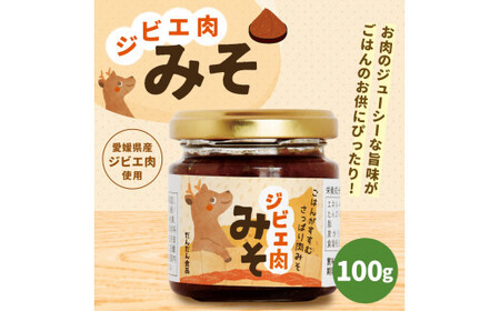 ジビエ肉味噌 100g 愛媛県産 ジビエ肉 鹿 鹿肉 味噌 みそ ご飯のお供 ごはん 常温 愛媛県【えひめの町（超）推し！（内子町）】（308）