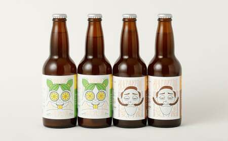 クラフトビール 裸麦ゴールデン THE愛媛&ゆめしま海道レモンビール (330ml)各3本 計6本(1,980ml)セット ビール ラガービール レモンホワイトビール 地ビール(611)